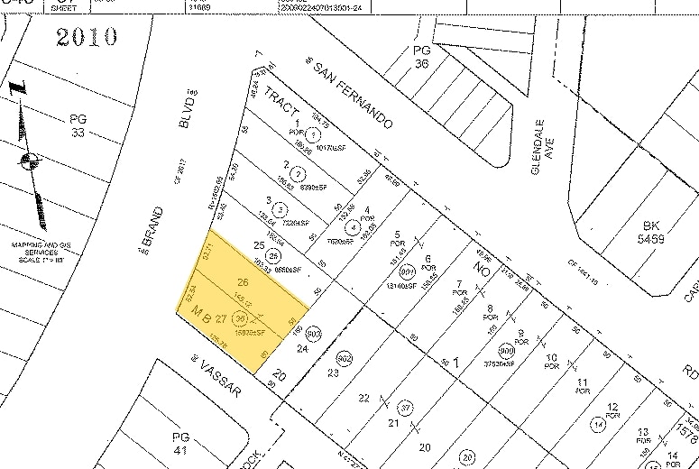 1820 S Brand Blvd Glendale CA Plat Map 2 LargeHighDefinition